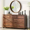 Joaxswe farmhouse vintage 7-drawer wood dresser