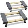 WEN 1320 lb capacity hardwood furniture moving dolly, two pack
