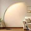 Dimmable LED Arc Floor Lamp w/ Remote