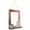 QDSSDECO Farmhouse Wall Mirror with Shelf