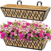 Karlliu 2-Pack 24 Inch Window Box Railing Planters