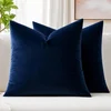 Velvet Throw Pillow Covers, Set of 2