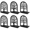Metal Bookends, 3 Pair