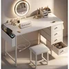KAI-ROAD White Vanity Desk with Mirror and Light