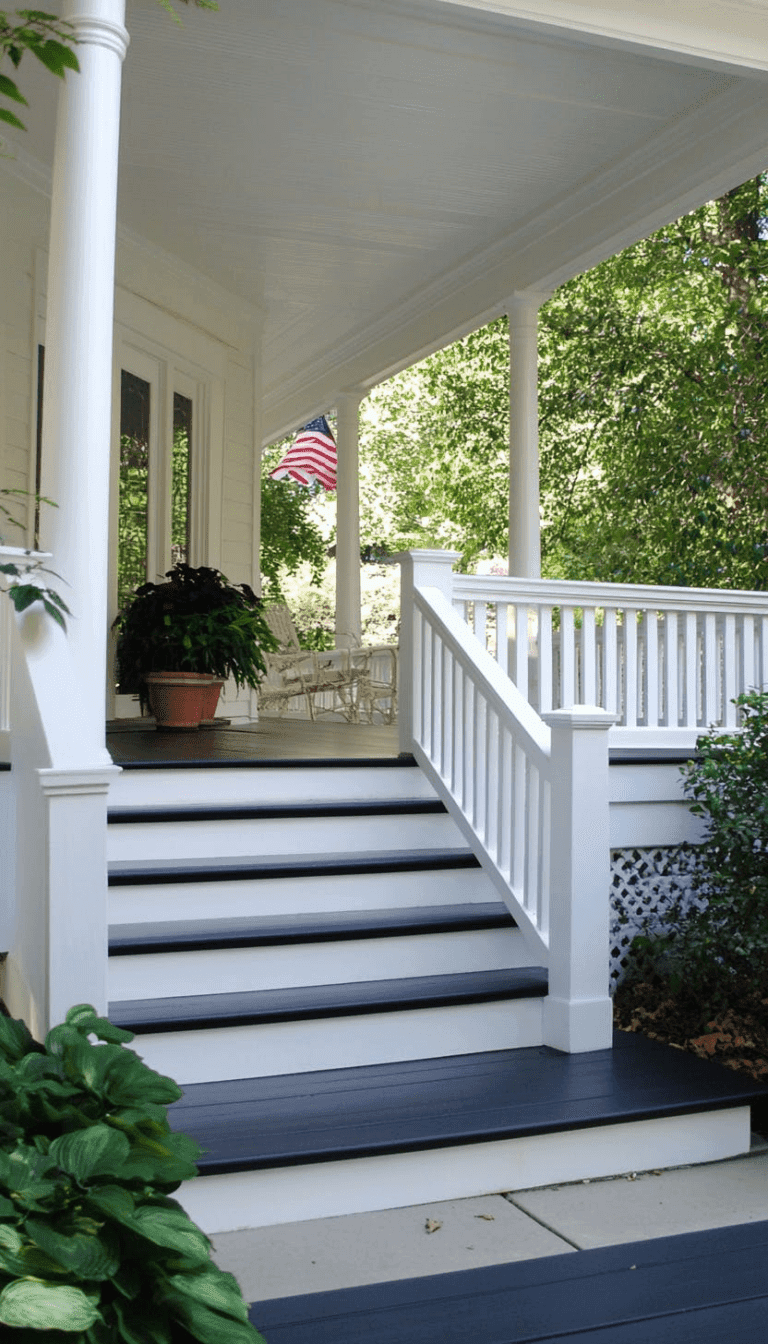 Porch with Ramp and Stairs Ideas
