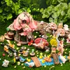 HIYZI 93 Pcs Fairy Garden House Resin Kit