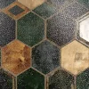 Vintage Hexagon Peel & Stick Vinyl Tile, 10-Pack