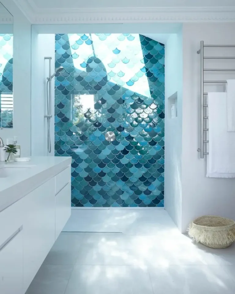 17 Blue Ceramic Tile Bathroom Ideas for a Fresh and Stylish Space