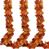 Fall Maple Leaf Garland, 3-Pack (5.9 ft each)