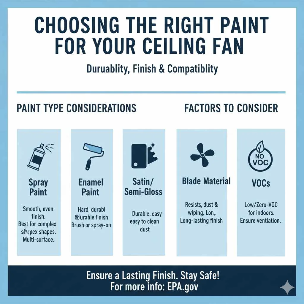 Choosing the Right Paint for Your Ceiling Fan