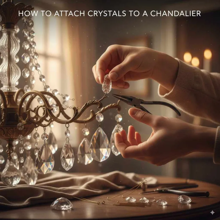 How To Attach Crystals To A Chandelier