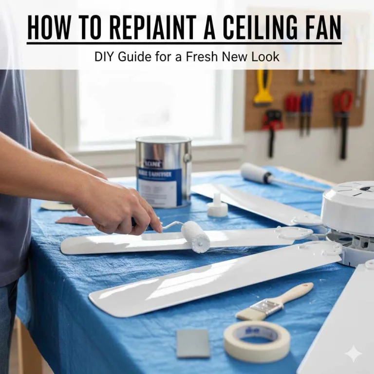 How To Repaint A Ceiling Fan