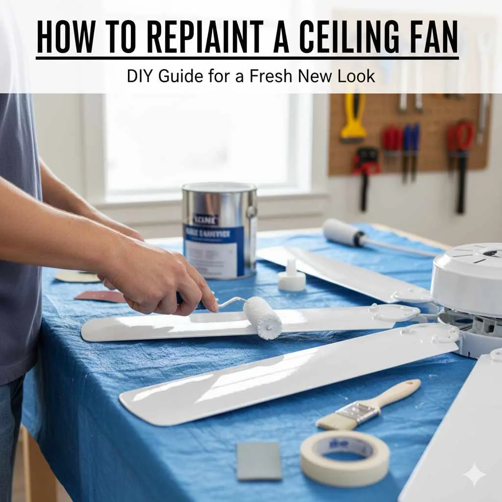 How To Repaint A Ceiling Fan