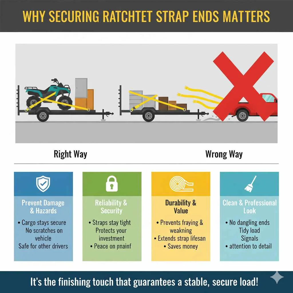 How To Secure Ratchet Strap Ends