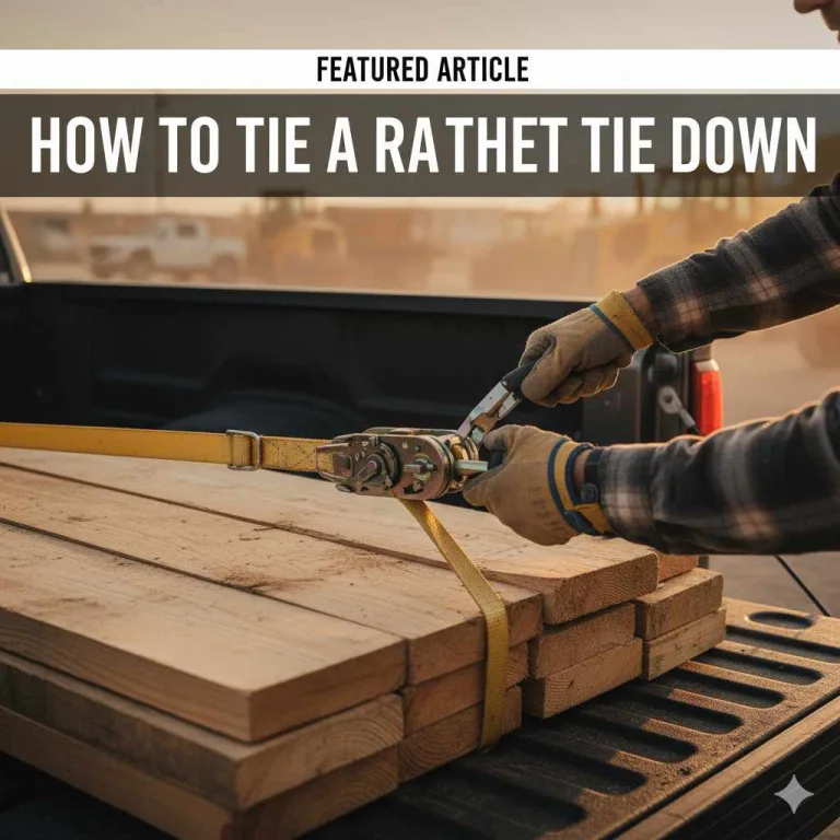 How To Tie A Ratchet Tie Down