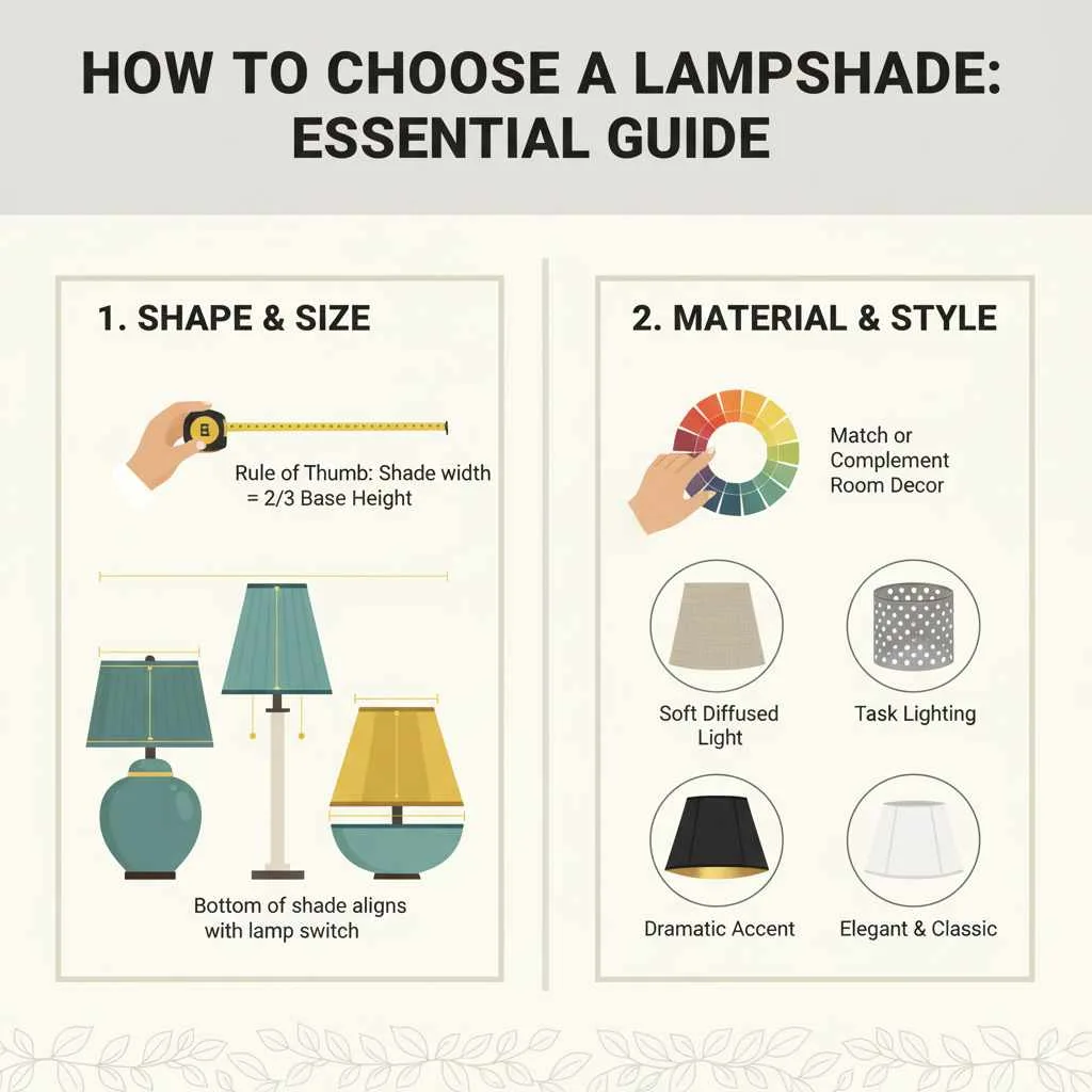 I need a feature image about this topic : How to Choose a Lampshade