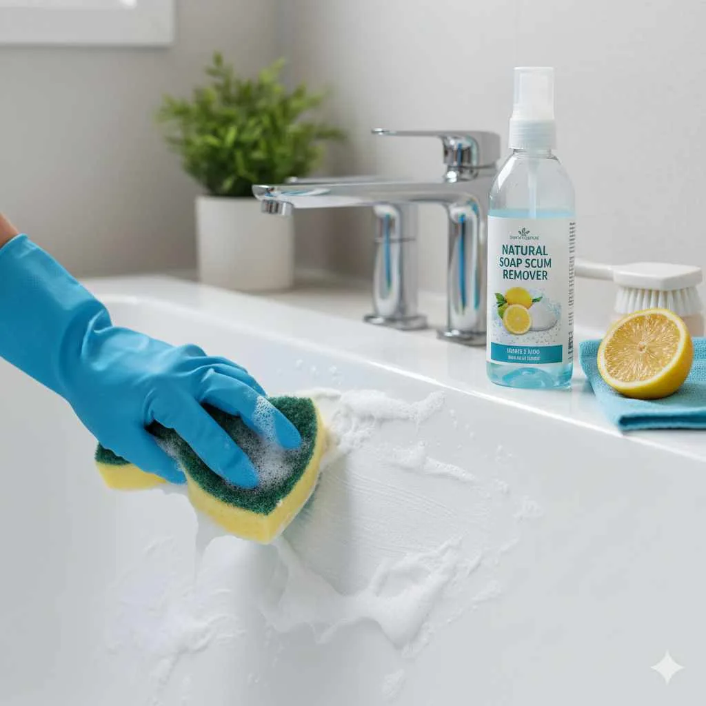 How to Clean Soap Scum From Bathtub