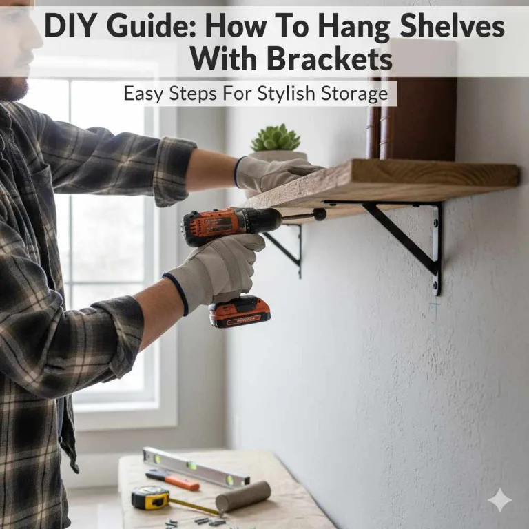How to Hang Shelf With Brackets