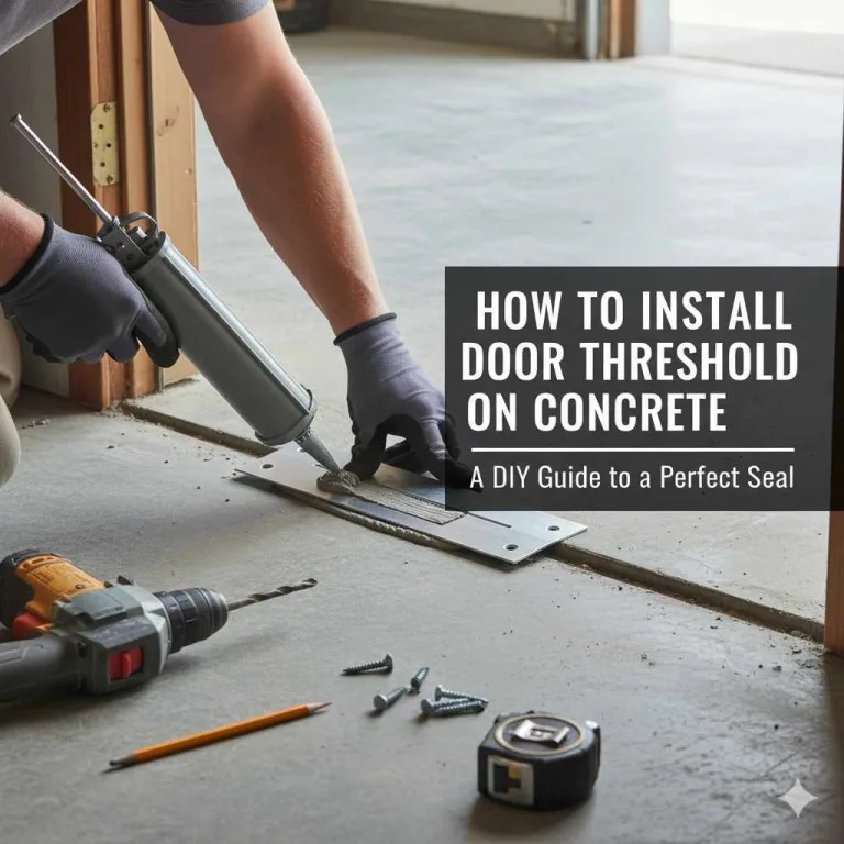 How to Install Door Threshold on Concrete