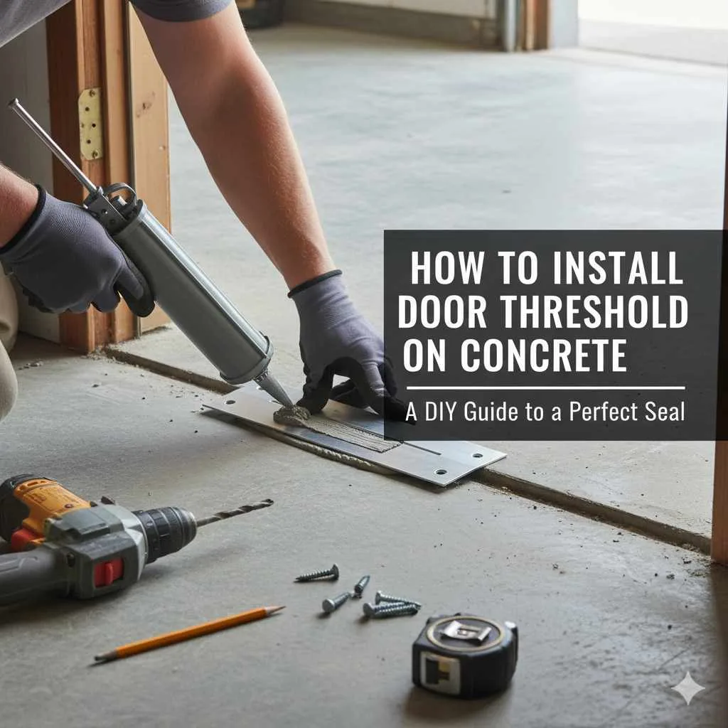 How to Install Door Threshold on Concrete