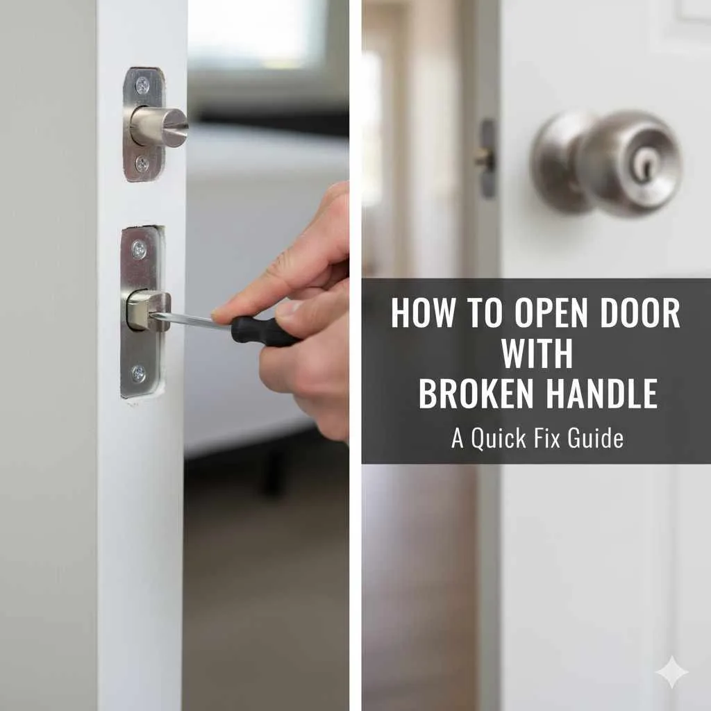 How to Open Door With Broken Handle