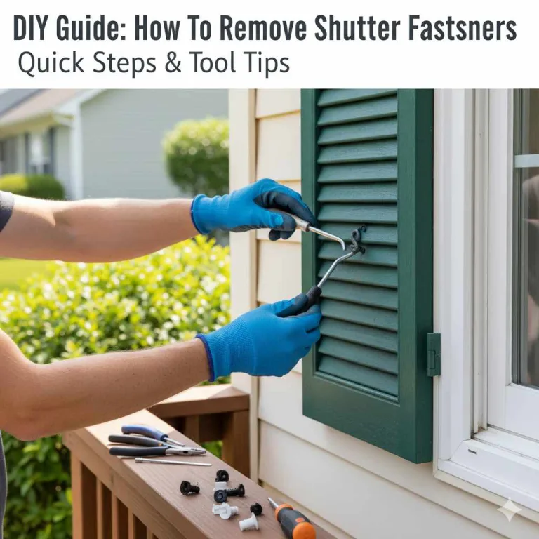 How to Remove Shutter Fasteners