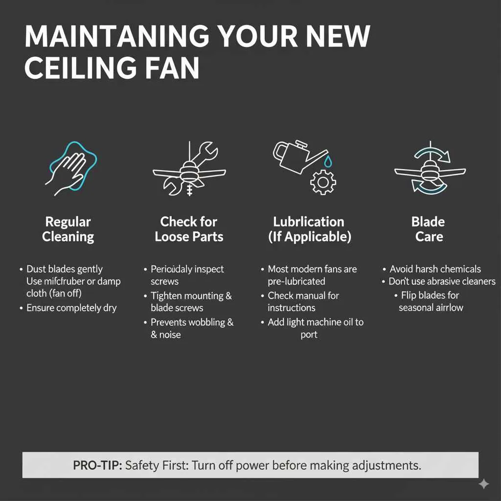 Maintaining Your New Ceiling Fan