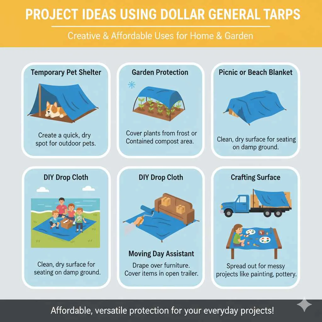Project Ideas Using Dollar General Tarps