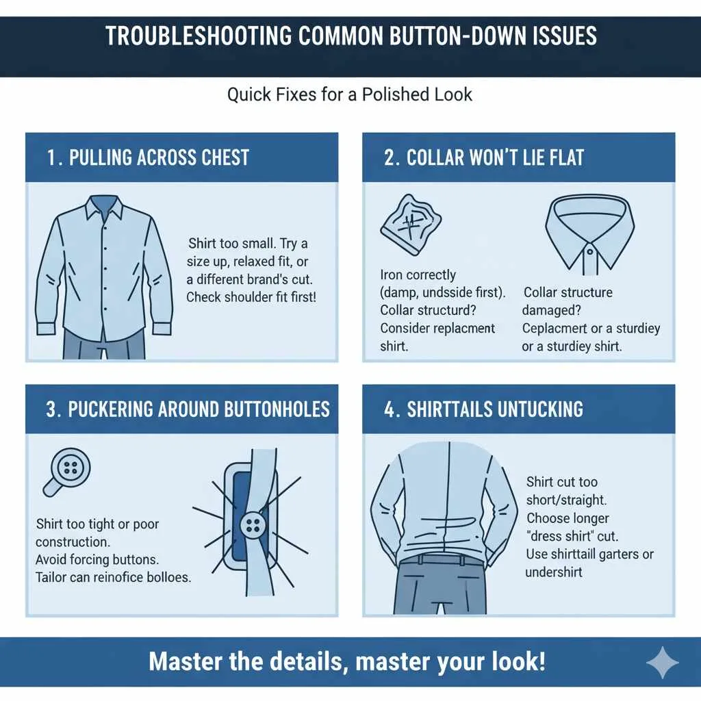 Troubleshooting Common Button-Down Issues