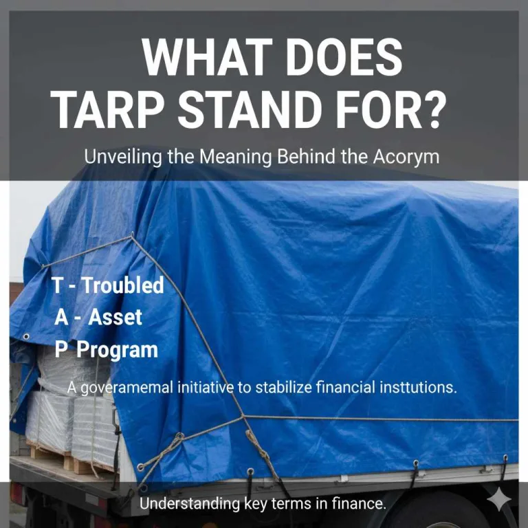 What Does TARP Stand For
