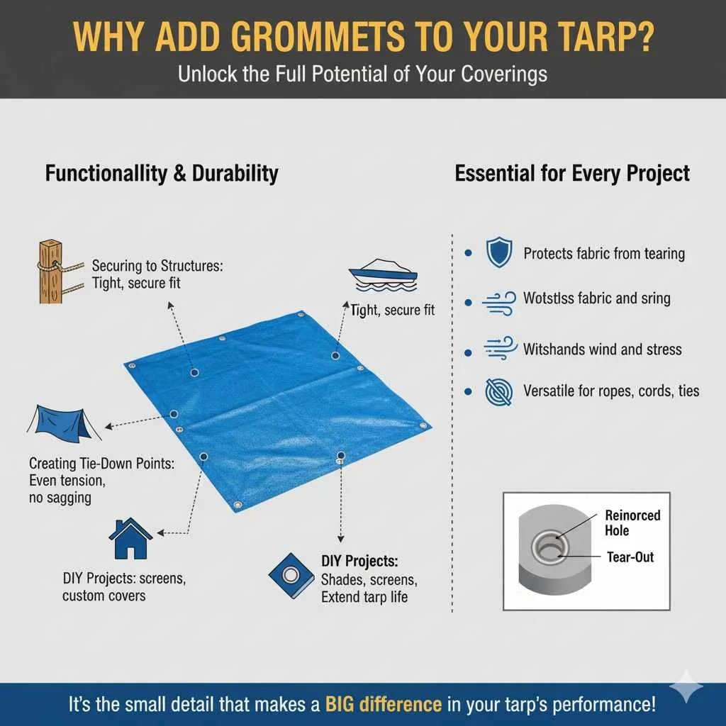 Why Add Grommets to Your Tarp?