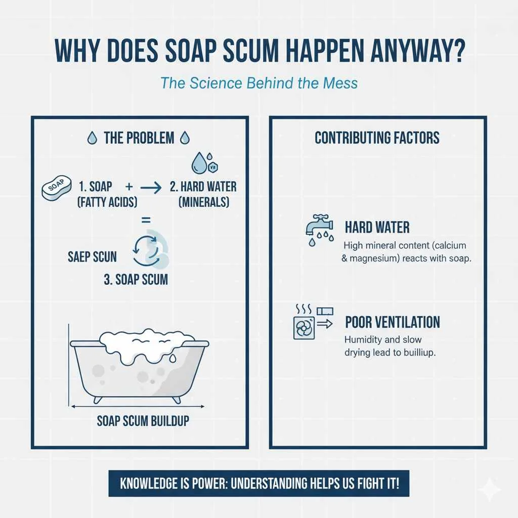 Why Does Soap Scum Happen Anyway?