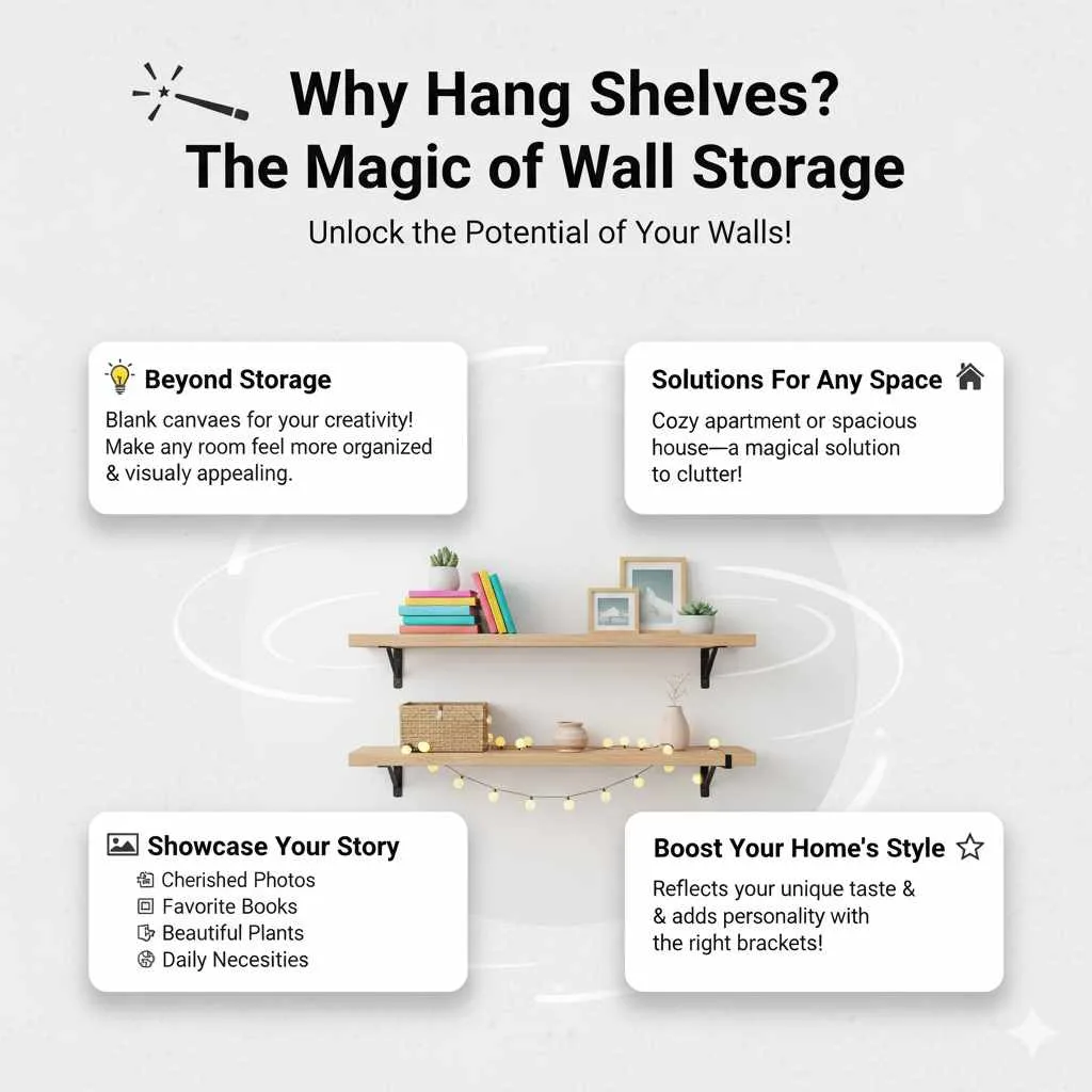 Why Hang Shelves? The Magic of Wall Storage