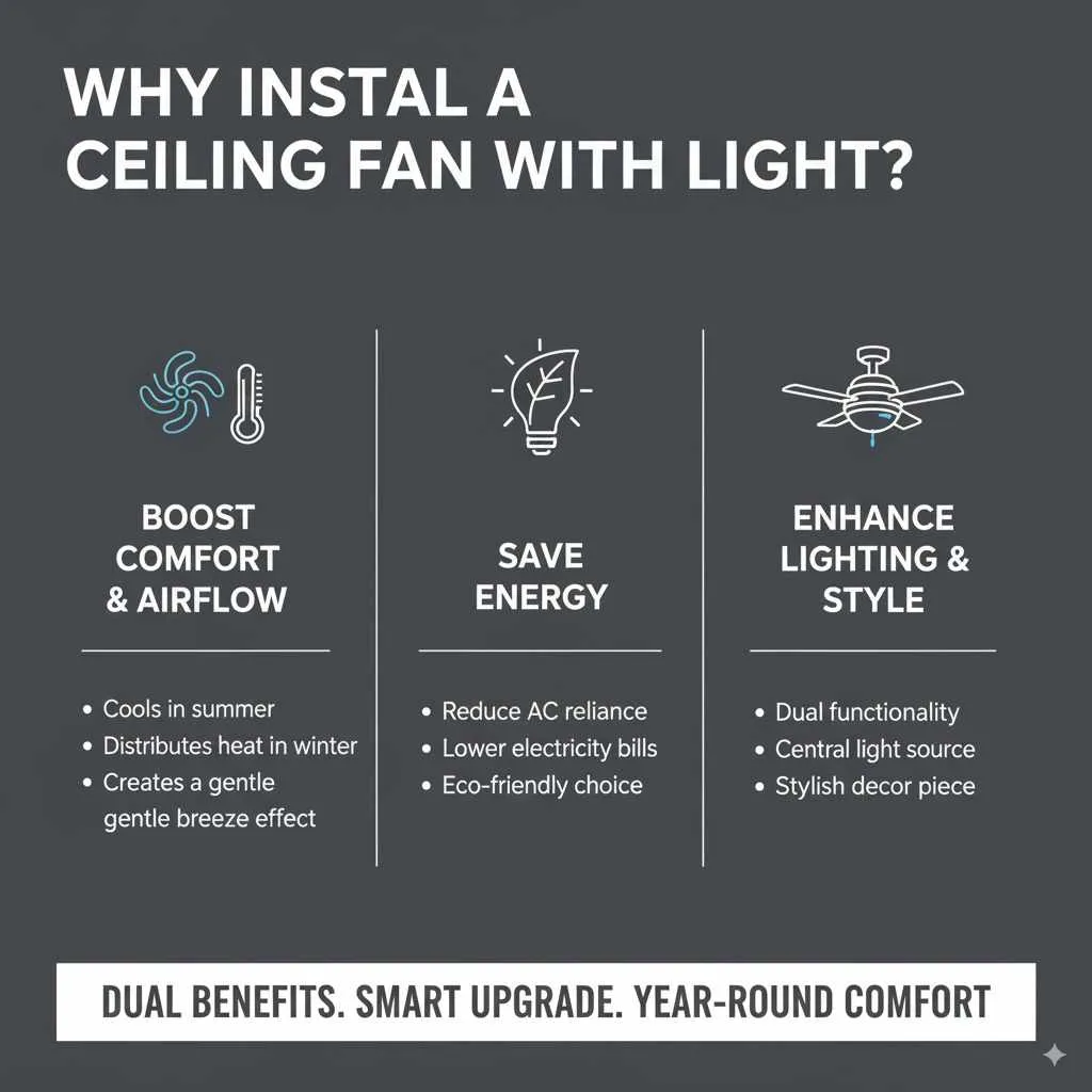 Why Install a Ceiling Fan With Light?