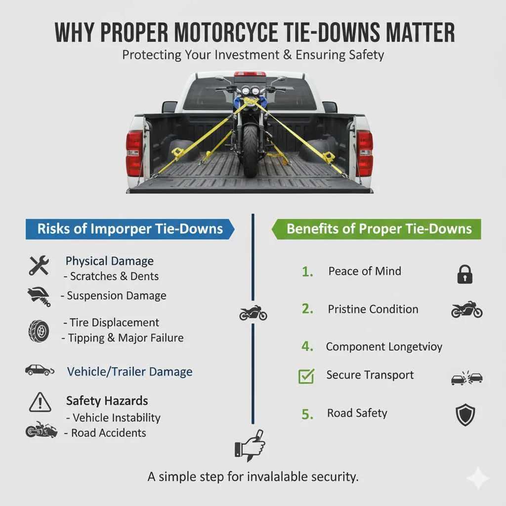 Why Proper Motorcycle Tie-Downs Matter