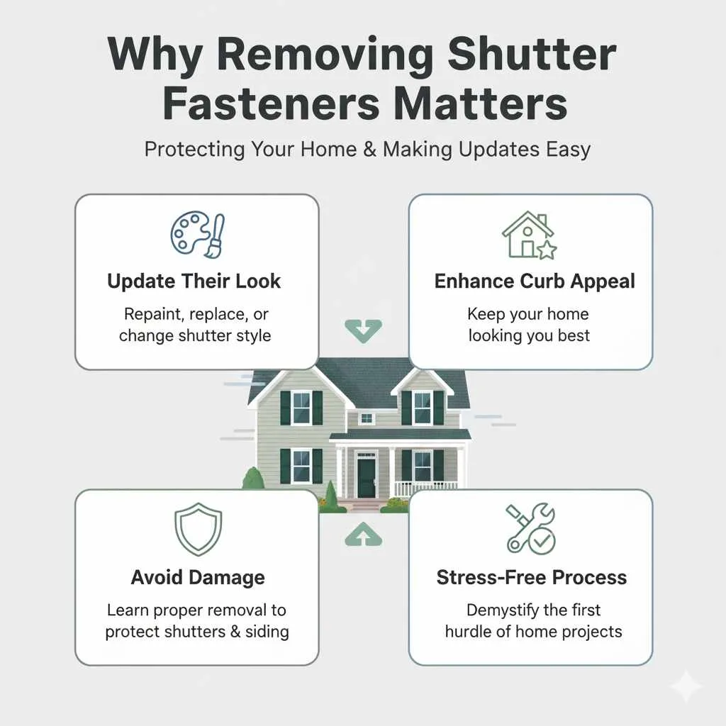 Why Removing Shutter Fasteners Matters