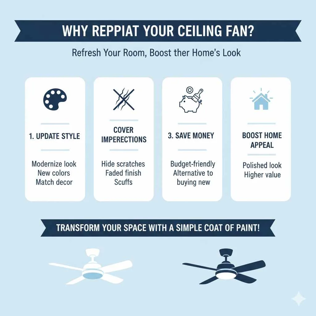 Why Repaint Your Ceiling Fan?