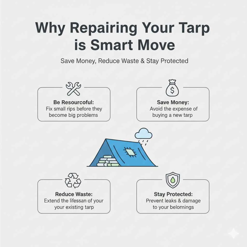 Why Repairing Your Tarp is a Smart Move
