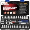 40-Piece Socket Ratchet Set, 72-Tooth