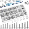 Nuts and Bolts Assortment Kit, 516-Piece