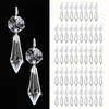 Premium Clear Crystal Teardrop Prisms, 50-Pack