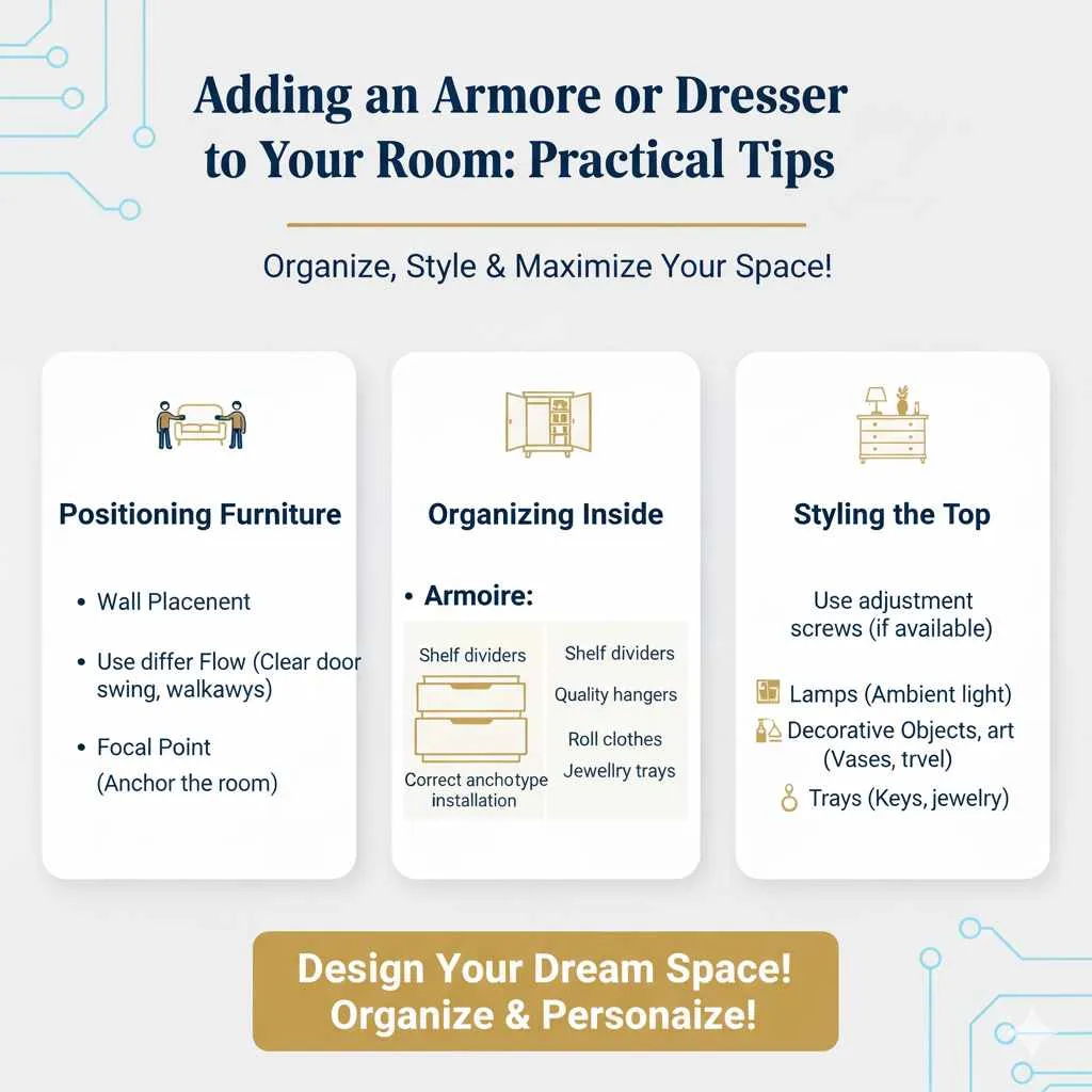 Adding an Armoire or Dresser to Your Room: Practical Tips