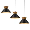 ELYONA Solid Wood Pendant Lights, 3-Pack