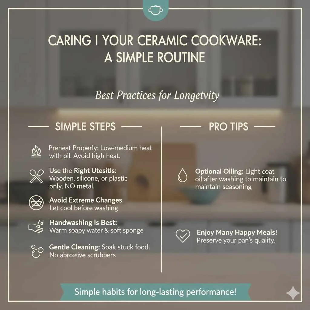 Caring for Your Ceramic Cookware: A Simple Routine