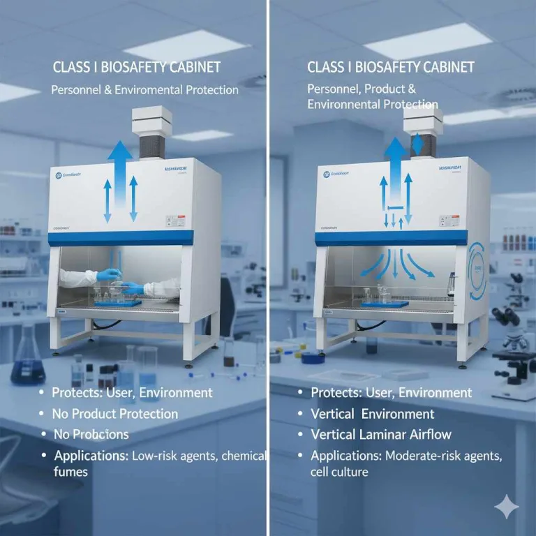 Difference Between Biosafety Cabinet 1 and 2