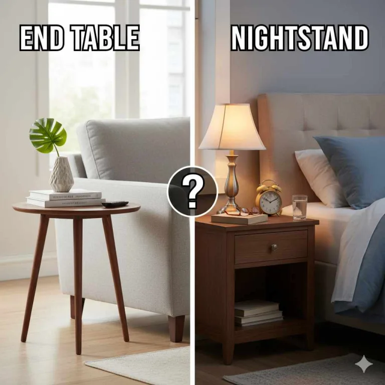 Difference Between End Table and Nightstand