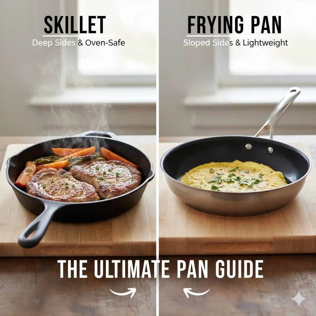 Difference Between Skillet and Frying Pan