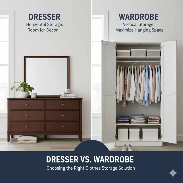 Dresser vs Wardrobe