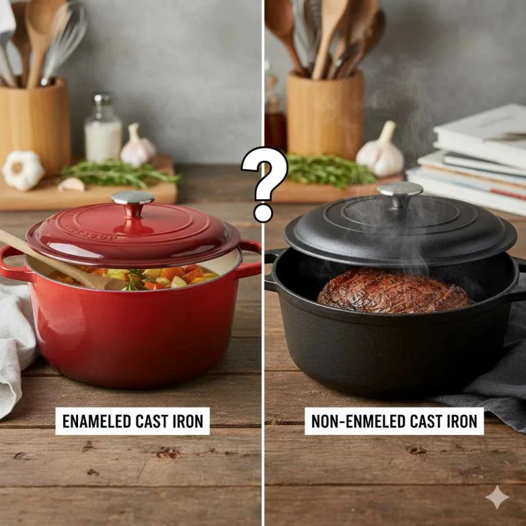 Enameled vs Non Enameled Dutch Oven