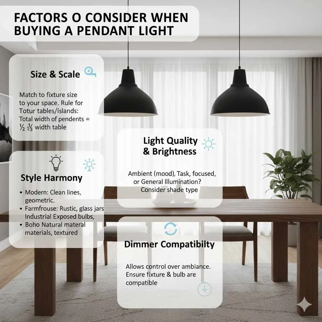 Factors to Consider When Buying a Pendant Light